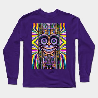 Alien Robot (1) - Trippy Psychedelic Art Long Sleeve T-Shirt